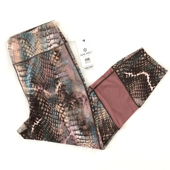 Nine West Pants - Nine West Active Capri Snakeskin Print Leggings